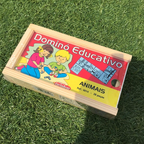 Imagem 3 de 4 de Dominó Animais Brinquedo Educativo À Vista