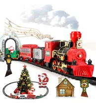 Comprar Tren Navidad Eléctrico Clasico Para Niños Luces Sonidos 13