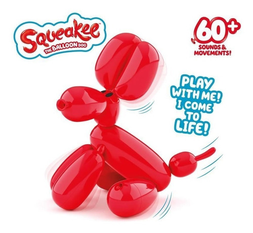 Squeakee Perro Tipo Globo Interactivo Con Sonido Movimiento