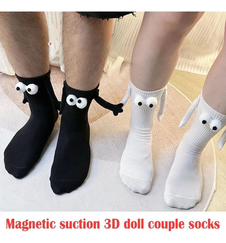 2 Pares De Calcetines Unisex Divertidos Para Pareja