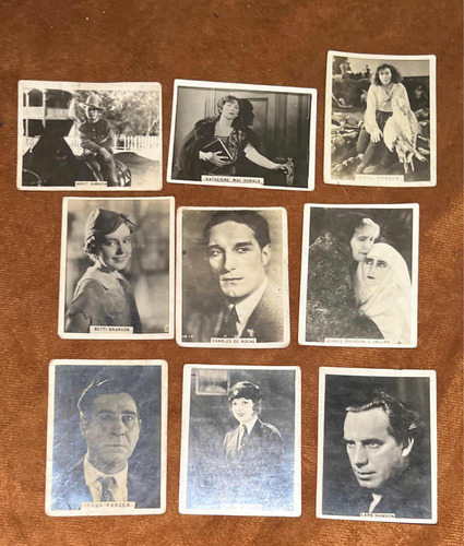 Figuritas Cigarrillos Krack 1930 Actores Famosos 9 Tipo Foto