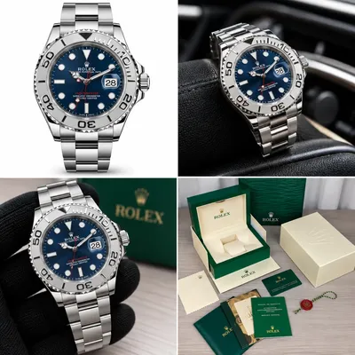 Relógio Rolex Yacht Master Azul Automático Base Eta 3035