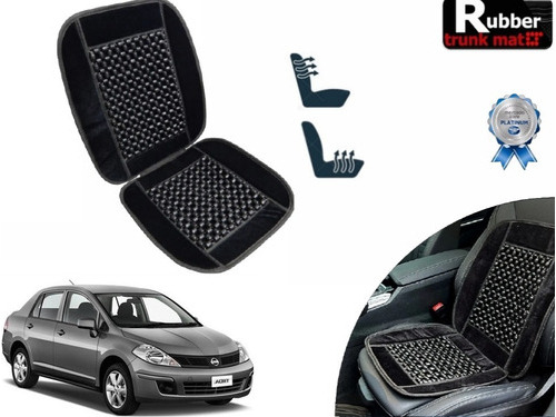 Cubre Respaldo Negro Asiento Bolitas Nissan Tiida 2015