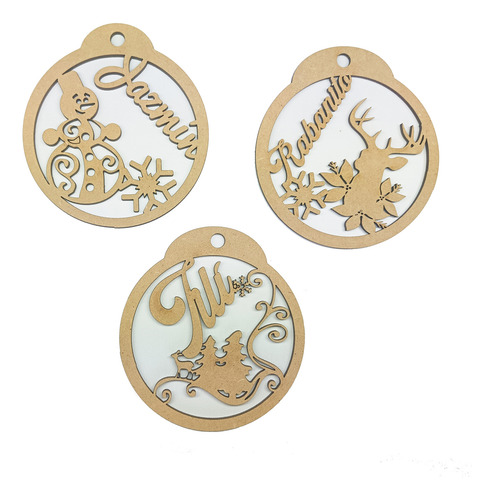 Esferas Personalizada Navideña Con Nombre 10cm Regalo R