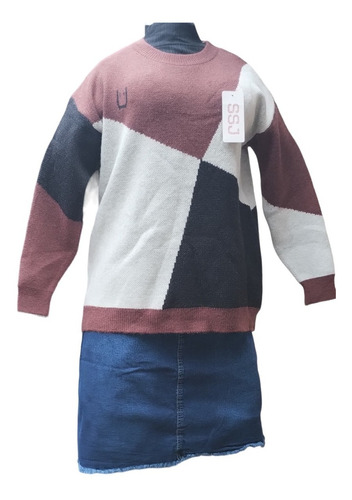 Sweater Bremer Confeccionado En Doble Hilo Bremer, Abrigado 