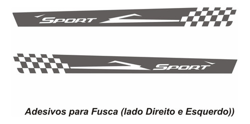Adesivo Faixa Lateral Sport Vw Fusca Antigo Tuning