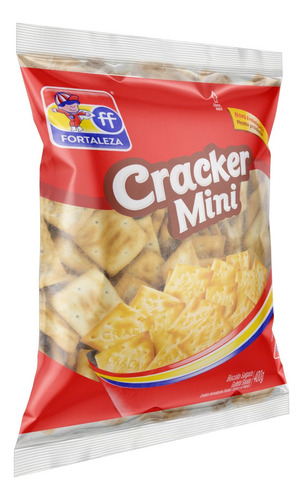 Mini Biscoito Cracker Fortaleza Pacote 400g