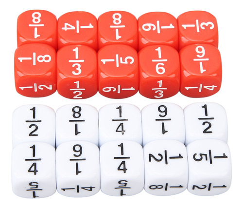 Dados De Números Fracionários, 20 Unidades, Desenvolvimento