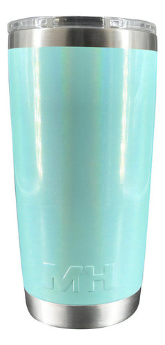 Vaso Térmico Master Holder 20 Oz Color Premium Aqua Glitter 20 Oz Premium