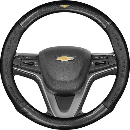 Funda De Volante De Fibra De Carbono Para Chevrolet 38cm