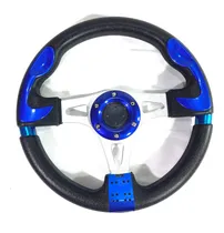 Comprar Volante Deportivo Tuning Racing 32cm Negro + Azul V5182-01