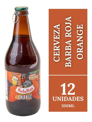 Cerveza Barba Roja Orange Beer Pack X 12 X 500ml. Artesanal