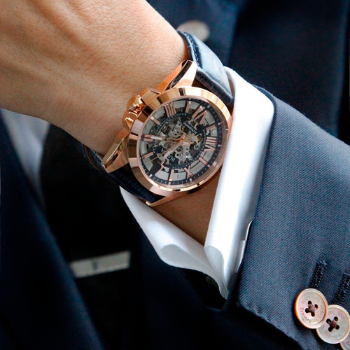 Reloj Bulova Sutton Automatic B Leather Original Time Square