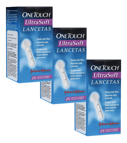 One Touch Lancetas Ultrasoft Paquete Con 75 Lancetas