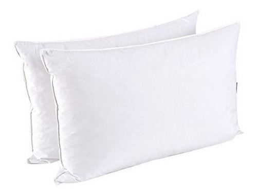 Puredown Down Almohadas De Plumas Para Dormir, Set 2, Queen