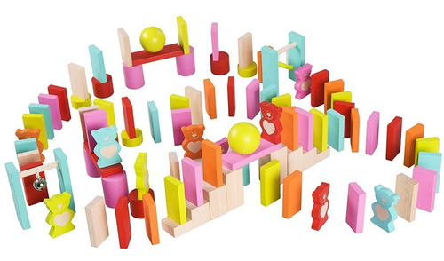 Domino Bloques De Madera Juego Construccion Classic World