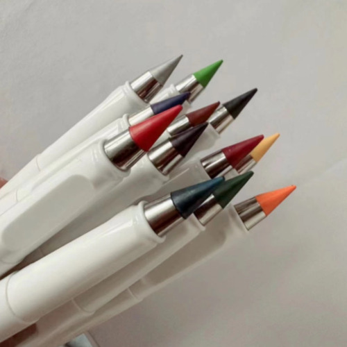 10 Lápices Infinito Mágico Con Punta De Color