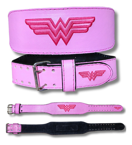 Cinto Faja Cinturon Wonder Woman Pink Para Gym Mujer Rosa