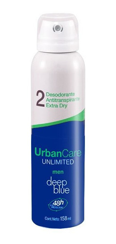 Desodorante Urban Care Unlimited Deep Blue 158 Ml