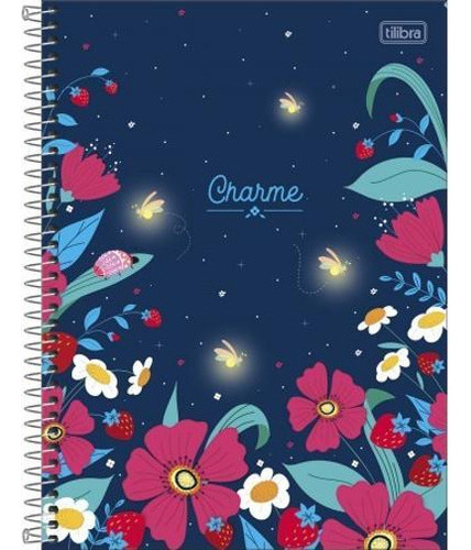 Caderno C/d 01 Materia Charme 80 Folhas Tilibra