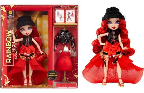 Rainbow High Fantastic Fashion Ruby Anderson - Muñeca Roja2m