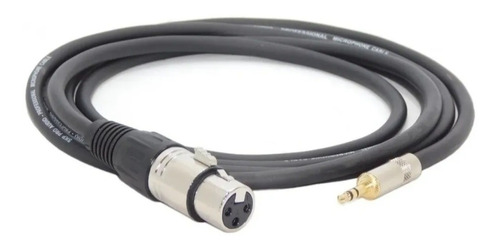 Cable Mini Plug 3.5 A Xlr Canon Hembra Balanceado 6 Mts