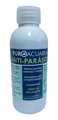 Puroacuarium Anti Parásito 125cc Desinfectante Gral Acuario