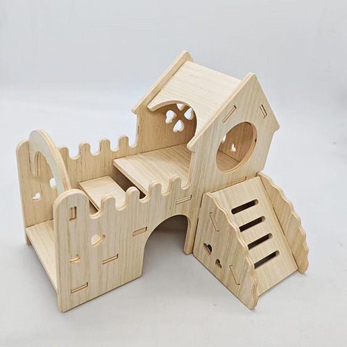 Hamster De Madera Hut Huteway Fun Accesorios De Jaula De