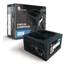 Comprar Fonte ATX 400W Real 24 pinos bivolt manual cabo incluso MYMAX