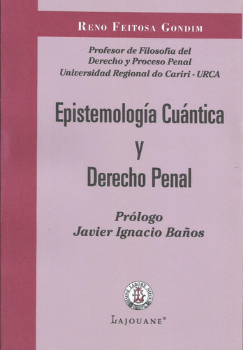 Epistemologia Cuantica Y Derecho Penal Feitosa Gondim 