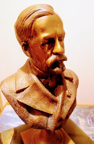 Antiguo Busto Francés De Bronce De Louis Pasteur, 1920/1930