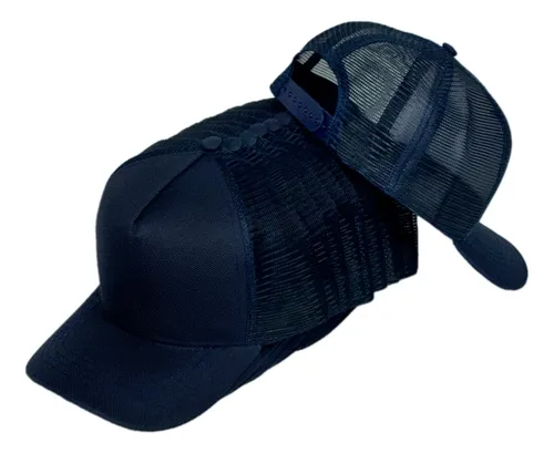 comprar Kit 10 Bonés Lisos Trucker Tela Cores Diversas Aba Curvada