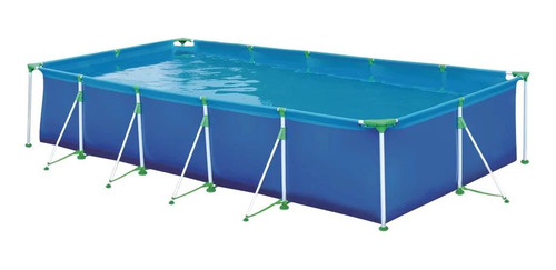 Piscina Mor Retangular Ferro 7600 Litros Com Capa E Forro