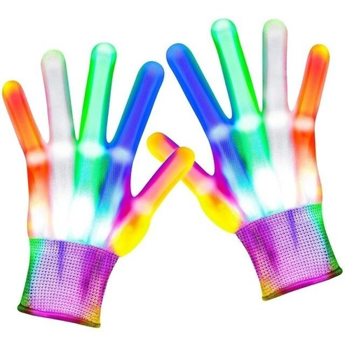 Guantes Con Luz Led De Colores Cosplay Fiestas