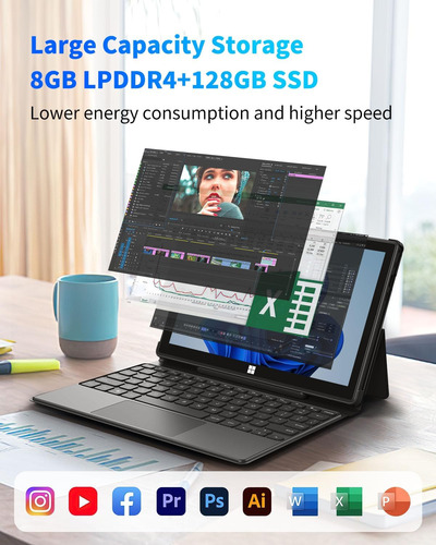 Adreamer 10.1 Windows 11 Tablet 8gb Ram Quad-core Cpu Wi...