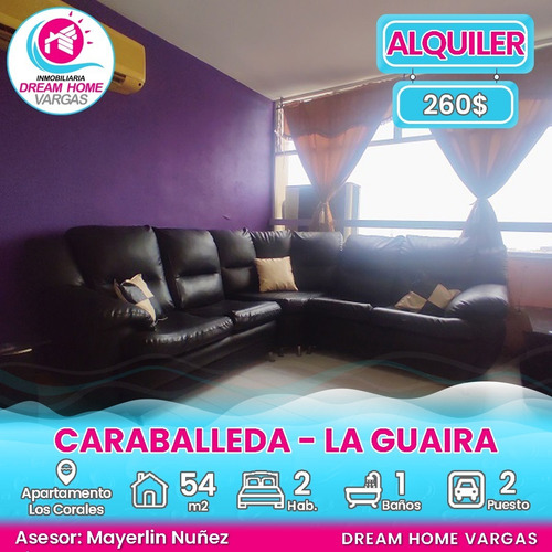 Imagen 1 de 7 de Apartamento Alquiler Vacacional Res. Parque Mar, Los Corales - Caraballeda