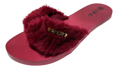 Chinelo Coloridos Rasteirinha Pelúcia