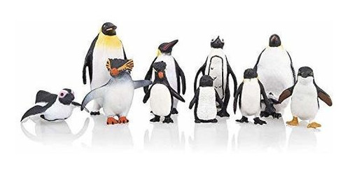 Toymany - Juego De 10 Figuras De Pingüinos Realistas, Figur