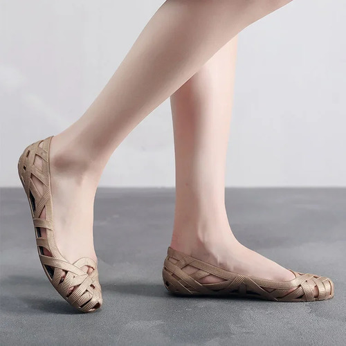 Sandalias Planas Transpirables Para Mujer - Zapatos De Playa