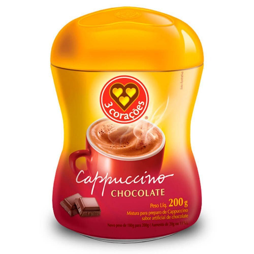 Imagem 1 de 1 de Cappuccino Chocolate 3 Corações 200g
