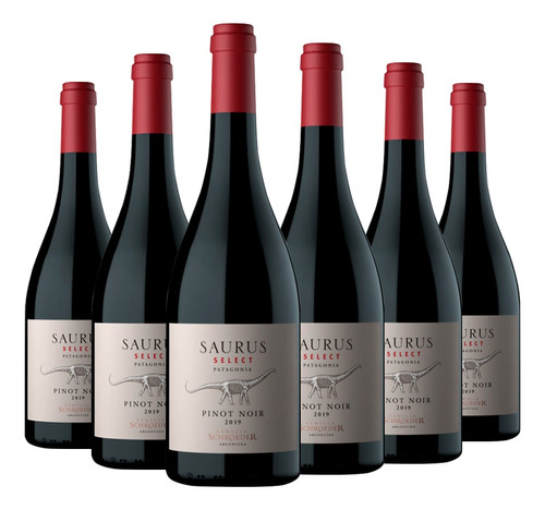 Vino Saurus Select Pinot Noir 6x750cc Familia Schroeder