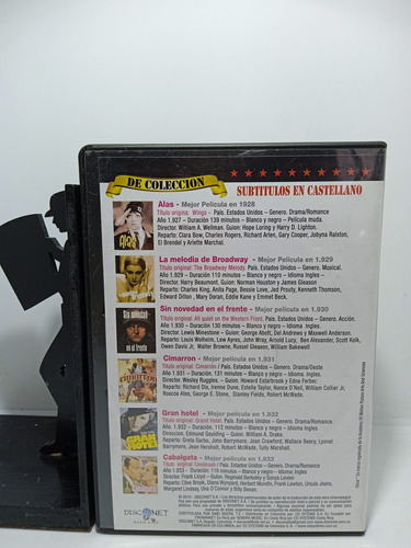 Imagen 3 de 7 de Las Mejores Películas Ganadoras Del Oscar - Vol 1 - 6 Cd's