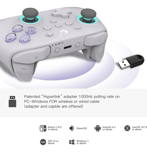 Controlador Inalámbrico Gulikit Kk3 Max Para Switch Y Pc