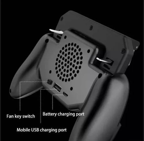 Gamepad Control Ventilador Recargable Gatillos Celular Pubg