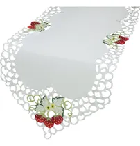 Comprar Caminos De Mesa Bordados De Fresa, 38 X 137 Cm. Elegancia Fr