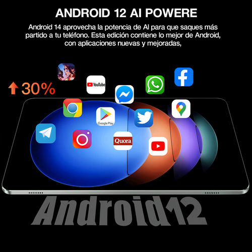 Tablet 10.1'' Android 12 Hd Ips 8gb Ram +256gb Rom Wifi 5g 8800mah Lawuto Tablets