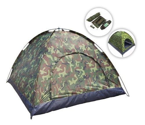 Barraca 6 Pessoas Acampamento/camping Camuflada - Resistente