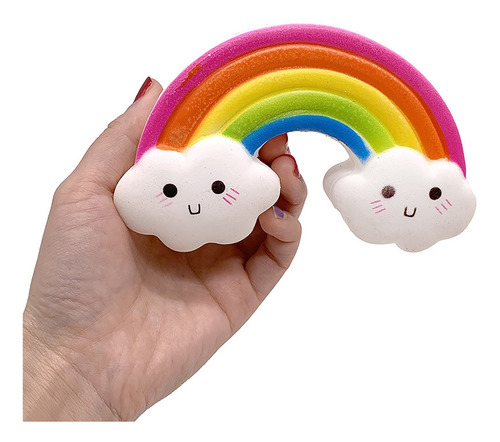 Imagem 5 de 9 de Fidget Toys Simulação Lenta Nuvens De Arco-íris