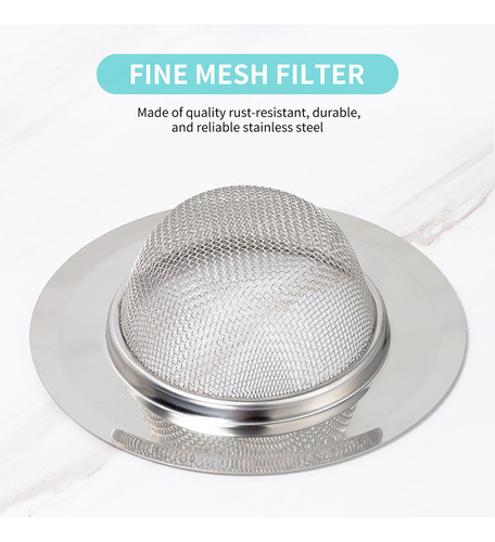 Colador De Fregadero De Cocina De Acero Inoxidable Con Cesta