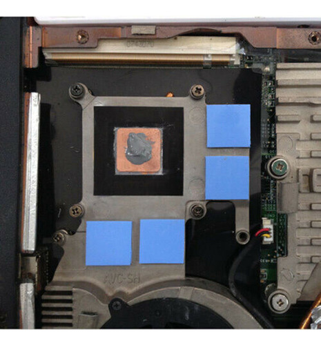 Blue 100mmx100mmx1mm Gpu Cpu Heatsink Cooling Thermal Co Nna